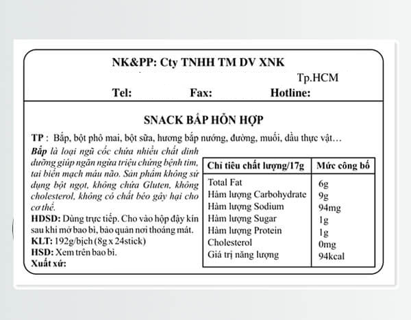 Bao bì hàng hóa xuất khẩu có dấu ISPM 15