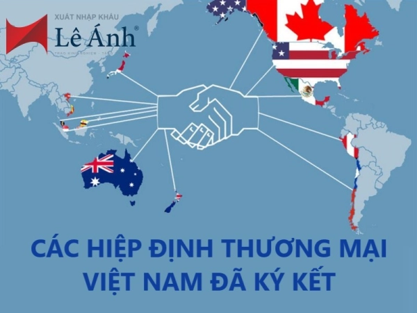 Bản đồ các hiệp định thương mại tự do của Việt Nam